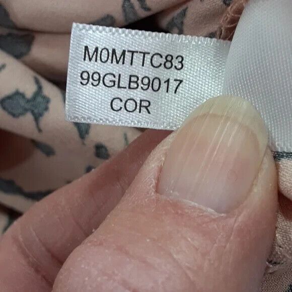 Marc New York Andrew Marc sz small peach black blouse 3/4 sleeve doleman sleeve* - Picture 11 of 12